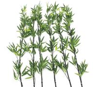 EUROPALMS Tube en bambou avec feuilles, artificiel, 180cm, sixpack - Branches et buissons
