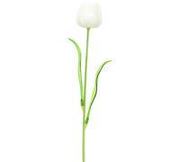 EUROPALMS Tulipe en cristal, fleur artificielle, blanc 61cm 12x - Fleurs