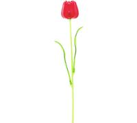 EUROPALMS Tulipe en cristal, fleur artificielle, rouge 61cm 12x - Fleurs