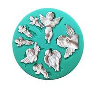 européen en forme d ' aile d ' ange en forme de silicone pour gâteau fondant, décorations en chocolat, moules à bijoux en époxy, moules à fondant en silicone pour la cuisson pour la de petit