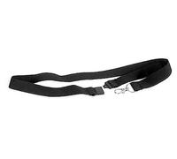 EUROPEL Cordon textile 44cm, Noir, Mousqueton, Unniversel pour Porte-badge de Conférences, Salon, de Sécurité, Identification, Lot de 10 pièces