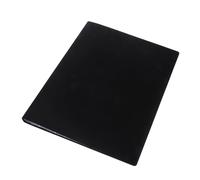 EUROPEL Livre d’affichage Flex (20 pochettes transparentes), A4 Porte-Document page avant & Livre d'affichage de projet pour réunions et conférences, Pochette transparente en polyétylène, Noir 119268