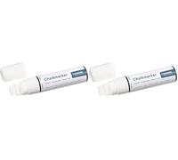 Europel Marqueur craie, à encre liquide, pointe de 15 mm, pour surfaces non poreuses - 1 feutre blanc sous carte blister effaçable à sec ou humide pour tableaux noirs, ardoise, panneaux, fenêtres