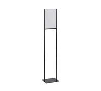 EUROPEL Porte Affiche A4 - Support Affiche sur Pied en Métal Noir avec Insert Acrylique Transparent - Porte Menu Durable et Élégant pour Restaurants, Bureaux, Réceptions