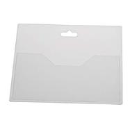 EUROPEL Porte-badges & Feuilles d’Insertion de Cartes Blanches, Paysage, Ouvert, Transparent (Pack de 24) | Porte-badge Horizontal pour École, Collèges & Événements d’Entreprise | 90 x 60 mm, 121291