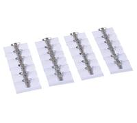Europel Porte-badges nominatifs avec pince crocodile, épingle de sécurité et étui pour cartes vierges (lot de 24) | Porte-cartes d'identité horizontal pour écoles, bureaux | 75 x 40mm