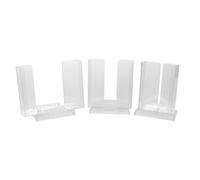 Europel Porte-brochures 3 en 1 Support de brochures réglable - Pour A4, A5, 1/3 A4 - Transparent - Porte-brochures pour bureaux