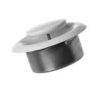 Europlast Ø 100mm Diffuseur d'aspiration - Valve à Disque Réglable - Grille de Ventilation Ronde en Acier - Blanc