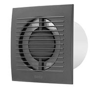 Europlast Ø 100mm Extracteur d'Air Silencieux Avec Capteur d'Humidité et Minuterie - Ventilateur Salle de Bain Anthracite - Ventilateur Mural pour Cuisine WC Salle de Bain