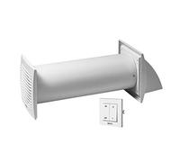 Europlast Ø 125 mm VMC Double Flux - Repartiteur de Chaleur Extracteur d'Air - Récupérateur de Chaleur Kit VMC Cuisine, VMC Salle de Bain