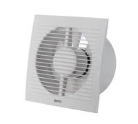 Europlast Ø 125mm Ventilateur D'extraction - Silencieux Extracteur D'air Mural Avec une Minuterie - Plastique - Blanc