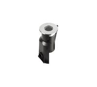EUROPOLE Encastré de sol extérieur MINI ZEPH - Rond inox 24V 3000K 90lm 2W IP67 IK06
