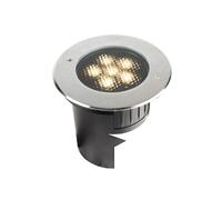 EUROPOLE Encastré de sol extérieur ZEPH 3 - Rond inox 230V 3000K 740lm 12W IP67 IK08