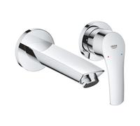 EUROSMART Mitigeur Monocommande de lavabo, Fixation murale, 2 trous, Chrome(29337003)