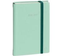 Quo Vadis - Agenda scolaire Eurotextagenda Journalier Multilingue 12x17 cm Vert clair avec élastique