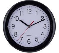 Eurotime Horloge murale 22221 à quartz 25 cm noir