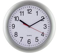 Horloge murale EUROTIME 22222 à quartz 25 cm argent