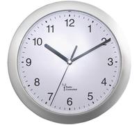 Eurotime Horloge murale 56787 radiopilotée analogique 25 cm x 38 mm Argent