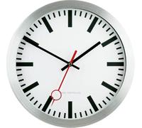 Eurotime Horloge Murale 59002-07 radiopiloté(e) 30 cm Argent