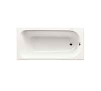 Eurowa 170 x 70 cm Baignoire droite 178 L en acier émaillé, sans pieds, blanc alpin (119800010001)