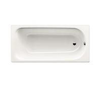 Eurowa Baignoire droite avec pieds 170 x 70 cm en acier émaillé, Blanc alpin (119800010001-SET)