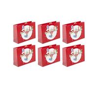Eurowrap - 32406-6C - Un lot de 6 sacs cadeaux anniversaire - Grands formats 37,3x11,8x27,5cm - Super-héros, Gâteau - Qualité supérieure, résistants: 210g - idéaux pour puzzles, jeux, coffrets cadeaux