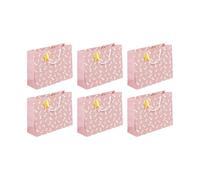 Eurowrap - 32466-6C - Un lot de 6 sacs cadeaux anniversaire - Grands formats 37,3x11,8x27,5cm - Licornes, étoiles - Qualité supérieure, résistants : 210g - idéaux pour puzzles, jeux, coffrets cadeaux