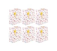 Eurowrap - 32469-3Cpack - Un lot de 6 sacs cadeaux anniversaire - Formats moyens 21,5x10,2x25,3cm - Magie - Qualité supérieure, résistant :210g - idéal pour : livre, jeux, petits coffrets