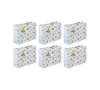 Eurowrap - 32475-6C - Un lot de 6 sacs cadeaux anniversaire - Grands formats 37,3x11,8x27,5cm - Dragons, fantastique - Qualité supérieure, résistants:210g - idéaux pour puzzles, jeux, coffrets cadeaux