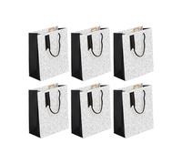 Eurowrap - 32493-3Cpack - Un lot de 6 sacs cadeaux adulte - Formats moyens 21,5x10,2x25,3cm - Poésie, Écriture - Qualité supérieure, résistant :210g - idéal pour : livre, jeux, petits coffrets