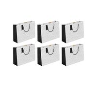 Eurowrap - 32493-6Cpack - Un lot de 6 sacs cadeaux adulte - Grands formats 37,3x11,8x27,5cm - Poésie, Écriture - Qualité supérieure, résistant :210g - idéal pour : jeux de société, puzzles, coffrets