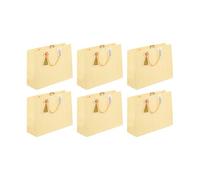 Eurowrap - 32499-6Cpack - Un lot de 6 sacs cadeaux adulte - Grands formats 37,3x11,8x27,5cm - Rayures - Qualité supérieure, résistant :210g - idéal pour : jeux de société, puzzles, coffrets