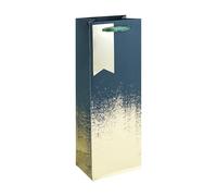 Eurowrap - 35471-4Cpack - Un lot de 6 Sacs Cadeaux adulte - Format Bouteille - 12,7x9x35,5cm - 210g - Motif : Or vert patiné - Idéal pour : bouteilles vins, champagne