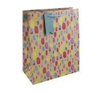 Eurowrap - 35483-2Cpack - Un lot de 6 sacs cadeaux adulte - Grands formats 26,5x14x33cm - Multicolore - Qualité supérieure, résistant : 210g - Kraft - idéal pour : jeux de société, puzzles, coffrets