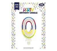 EUROWRAP 6828-0C - Bougie Anniversaire Chiffre 0