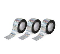 EuSupNova Bird Repellent Tape, Effaroucheur Oiseaux Réfléchissant Haute Brillance, Bande Répulsive Double Face Résistante aux Intempéries, Lot de 3 Rouleaux 2,4cm x 50m en Pet