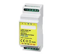 Eutonomy euFIX Adaptateur de rail DIN pour FIBARO Double Smart Module, sans boutons, S224NP