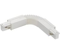 Eutrac 3 Phases Flex-Connecteur, avec capacité d'alimentation, blanc - Accessoires pour barres conductrices triphasées