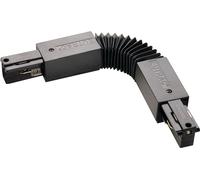 Eutrac 3 Phases Flex-Connecteur, avec capacité d'alimentation, noir - Accessoires pour barres conductrices triphasées