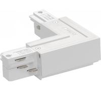 Eutrac 3 Phases L-Connecteur, bus de données, l'extérieur, blanc - Accessoires pour barres conductrices triphasées