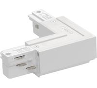 Eutrac 3 Phases L-Connecteur, l'extérieur, blanc - Accessoires pour barres conductrices triphasées