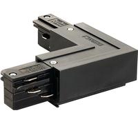 Eutrac 3 Phases L-Connecteur, l'extérieur, noir - Accessoires pour barres conductrices triphasées