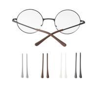 EUYKQNOI 4 Paires Manchon Silicone pour Branche de Lunette Protege Branche Lunette, Antidérapant Confortable et Doux, Idéal pour Lunettes de Lecture et Soleil