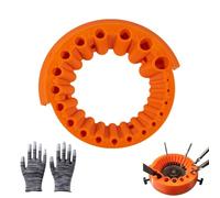 EUYKQNOI Affuteuse Foret, Nouvelle Affuteur de Foret, Améliorée Meuleuse Forets, pour Forets de 2 à 13 mm et Meuleuse de 115/125 mm, avec Gants (Couleur Orange)