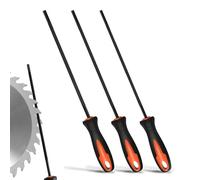 EUYKQNOI Limes 3 pièces, Support de scie à chaîne, Mini Lime, Lime à Cheval pour tronçonneuse, Lime avec poignée, Disponible en 4 mm, 4,8 mm, 5,5 mm, adaptée à la tronçonneuse DIY