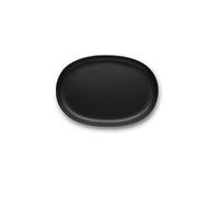 Eva Solo Assiette de cuisine nordique Assiette plate ovale Assiette de service Noir 26 cm