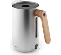 Eva Solo Bouilloire électrique, théière, cafetière, cuisine, accessoires, acier inoxydable/plastique/bois de chêne, argent, 1.5 L, 502740
