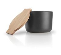 Eva Solo – Pot à sel Nordic Kitchen, couvercle en chêne, grès noir 10 cm