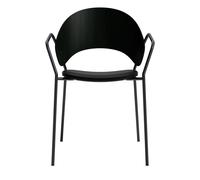 Eva Solo Chaise de Salle à Manger Dosina avec Accoudoirs et Revêtement en Chêne/ Noir