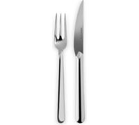 Eva Solo Legio Nova Set de couverts à barbecue 8 pcs, couteaux, fourchettes, Acier inoxydable poli miroir, Argenté, 551782